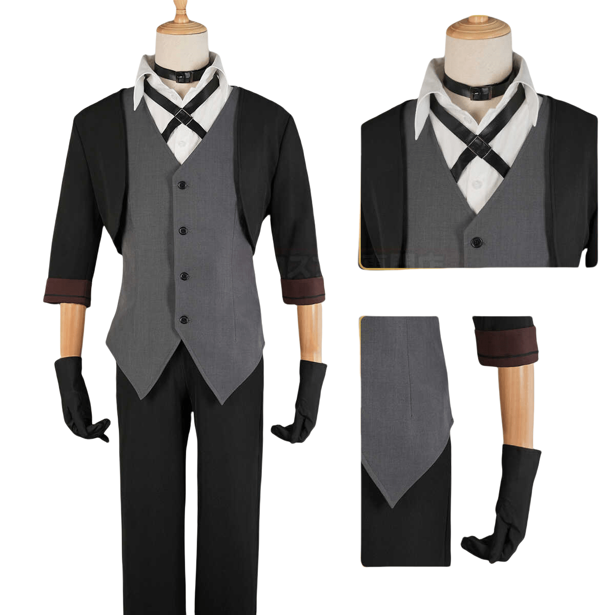 Traje de Cosplay de Chuuya Nakahara - Bungo Stray Dogs - Fantasia Cosera