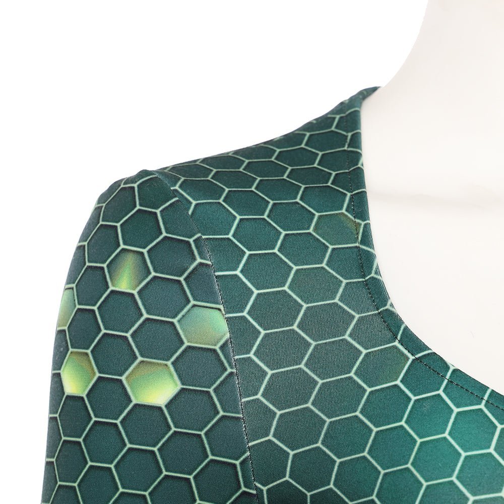 Traje de Cosplay de Mera de Aquaman 2 - Outfit de Película de Alta Calidad - Fantasia Cosera