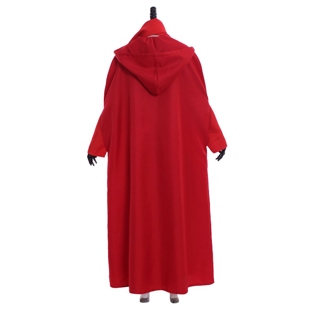 Traje Completo de The Handmaid's Tale - Capa Roja, Bufanda, Falda, Bolso y Gorro para Halloween - Fantasia Cosera