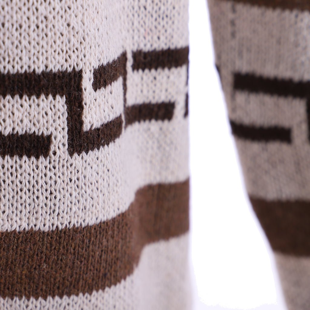 El Dude Sudadera Big Lebowski Jeffrey Disfraz Cremallera Chal Cardigán Tejido Outfit para Hombres Adultos - Fantasia Cosera