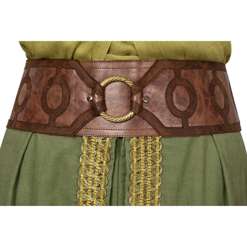 Traje de Cosplay de Raya Aventura Capa Chaleco Conjunto Completo Mujer Vestido Halloween Princesa Dragón - Fantasia Cosera