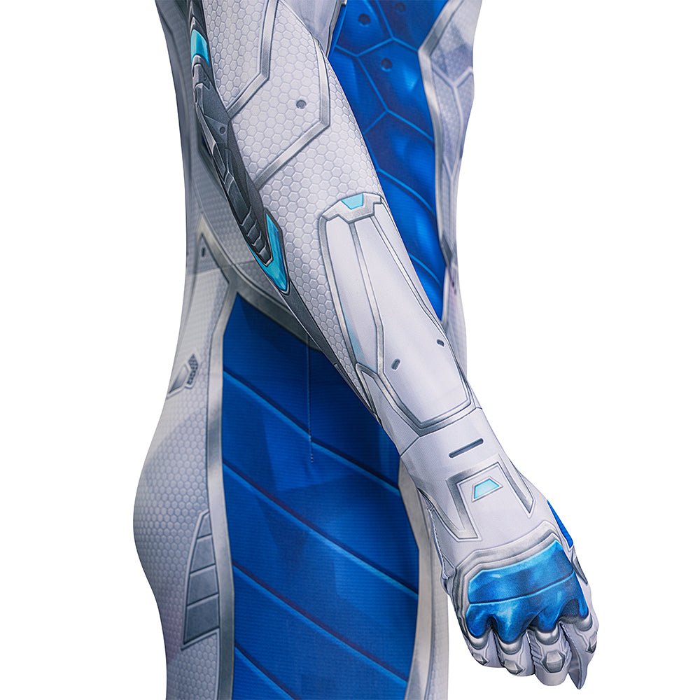 Marvel Concurso de Campeones - Traje de Cuerpo Mr. Fantastic para Cosplay - Fantasia Cosera