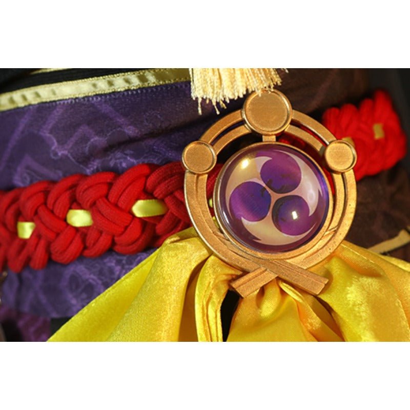 Traje de Cosplay de Kujou Sara de Genshin Impact para Halloween y Eventos de Anime - Fantasia Cosera