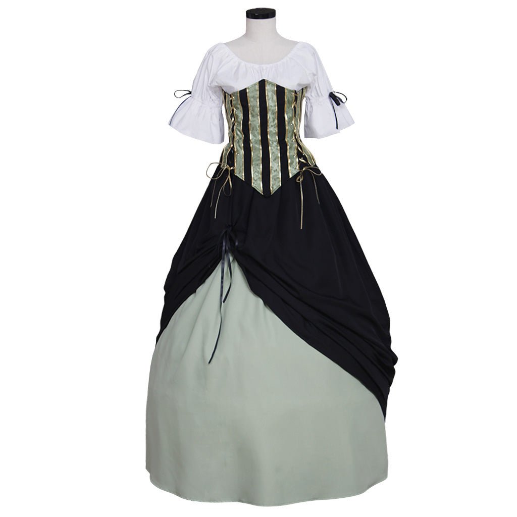 Vestido Vintage Medieval Victoriano Renacentista para Mujer - Fantasia Cosera