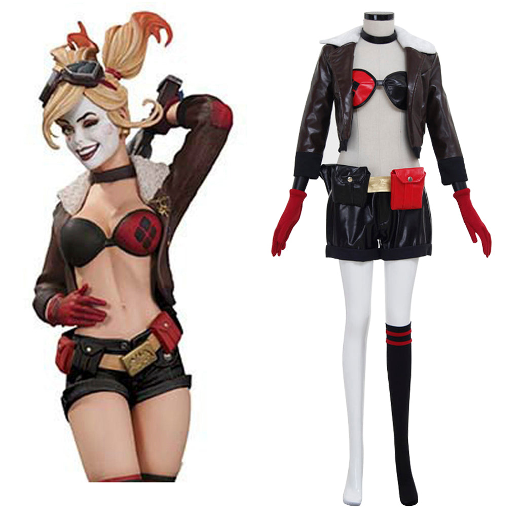Traje de Cosplay de Harley Quinn – Divertido, Feroz e Icónico Outfit de Supervillana para Mujeres - Fantasia Cosera