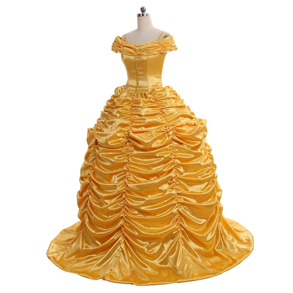 Vestido de Princesa Belle para Adultos | Disfraz de Cosplay para Halloween y Fiestas Temáticas - Fantasia Cosera