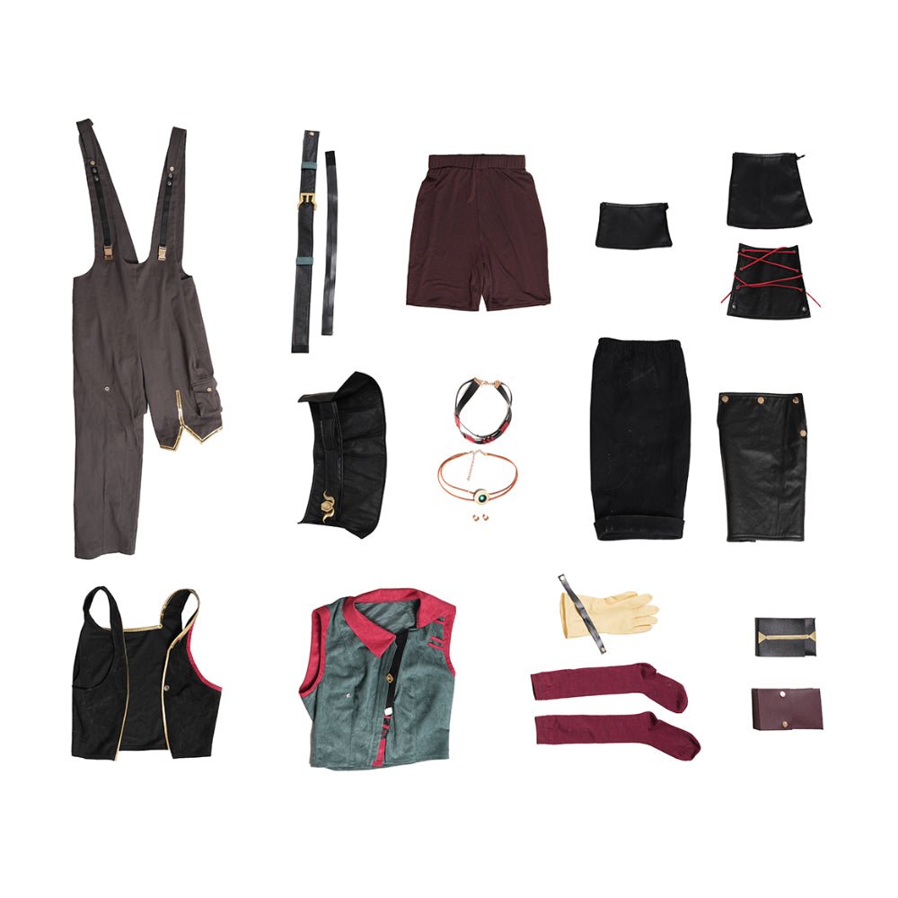 Traje de Cosplay de Arcane Jinx - Estilo Chaleco Explosivo de Double City War 2 - Fantasia Cosera