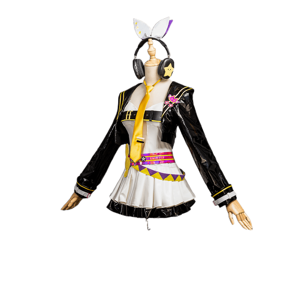 Trajes de Cosplay de Len y Rin de Muse Dash | Outfits de Escenario de Project Mirai Sekai | Conjunto Completo para Halloween - Fantasia Cosera