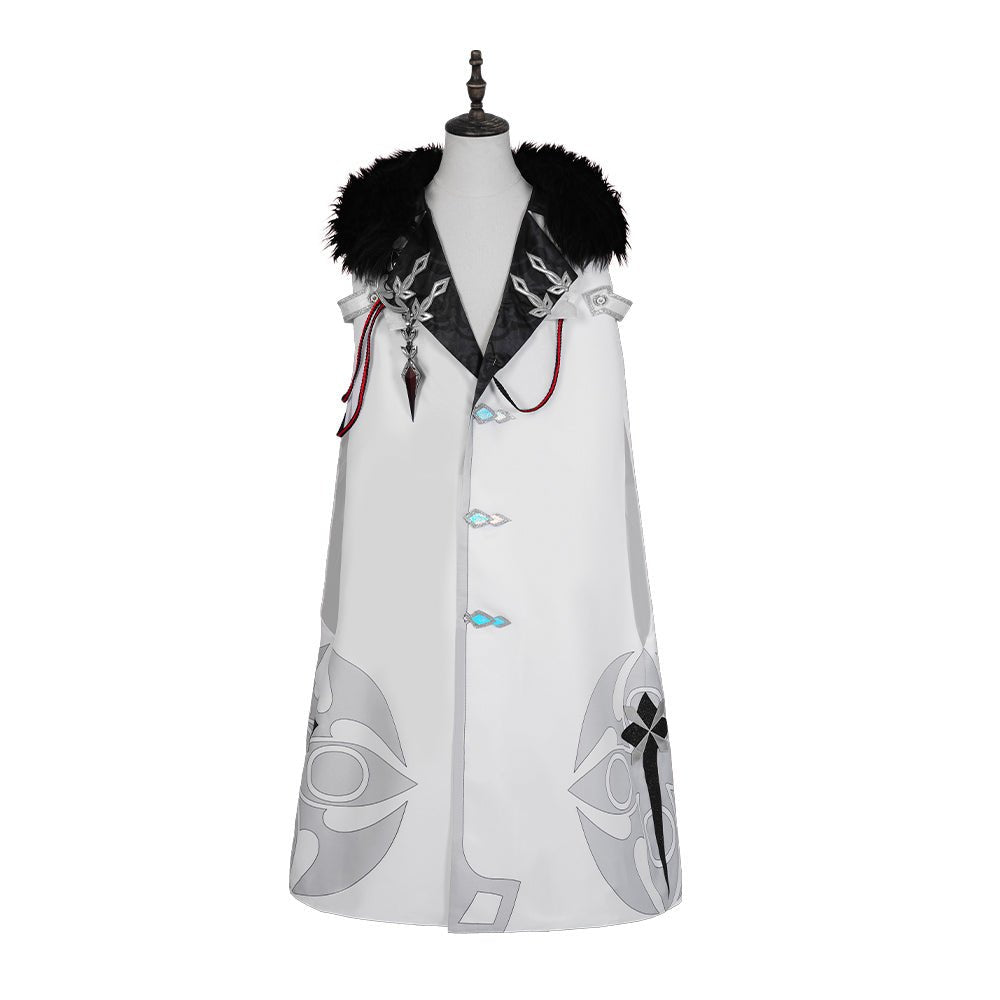 Traje de Genshin Impact Fatui Cloak para Pierr Pantalone Tartaglia Harlequin Doctor Sandrone Columbina Regretor - Fantasia Cosera
