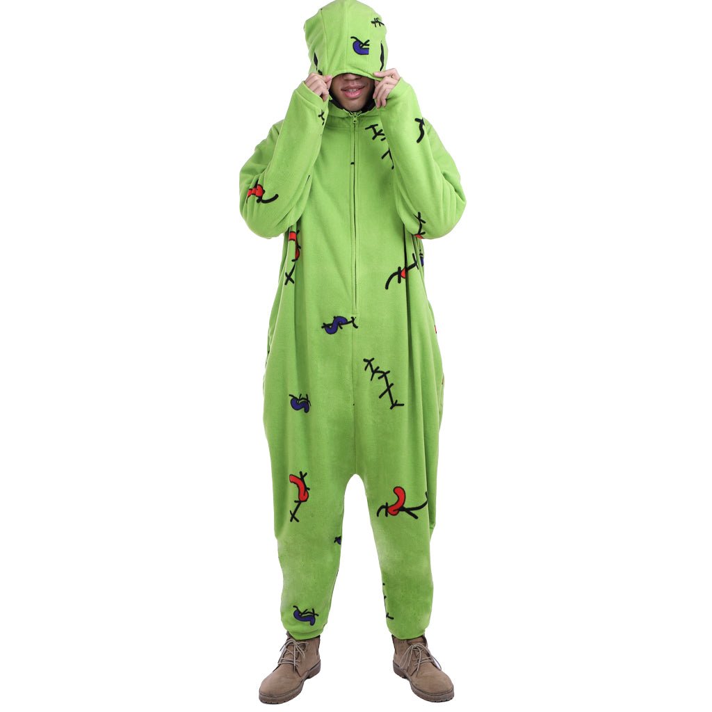Disfraz de Oogie Boogie Kigurumi de Pesadilla Antes de Navidad - ¡Suave y Cómodo para Halloween, Convenciones y Eventos! - Fantasia Cosera