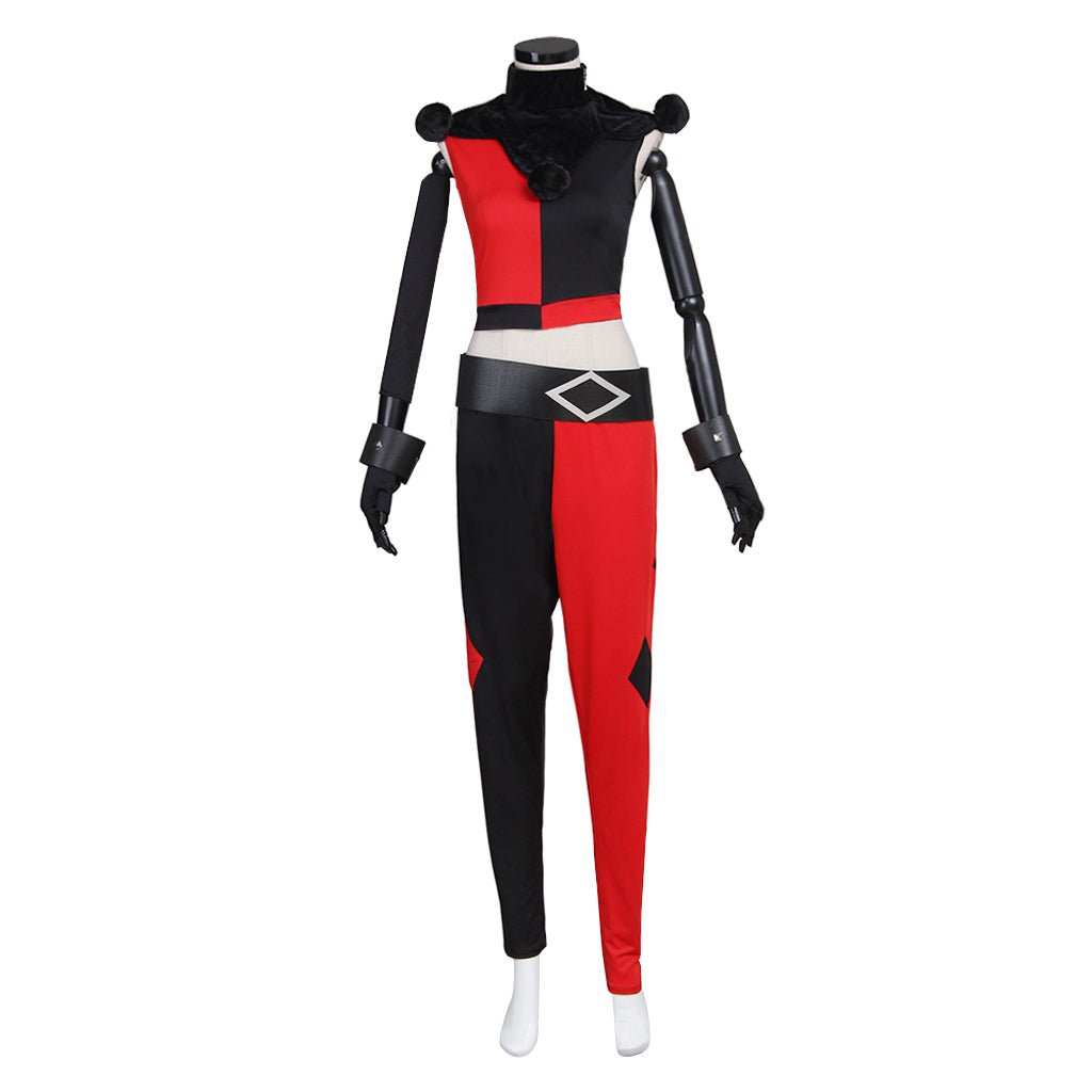 Disfraz de Payasa Quinzel para Cosplay – Divertido Atuendo para Halloween y Carnaval - Fantasia Cosera