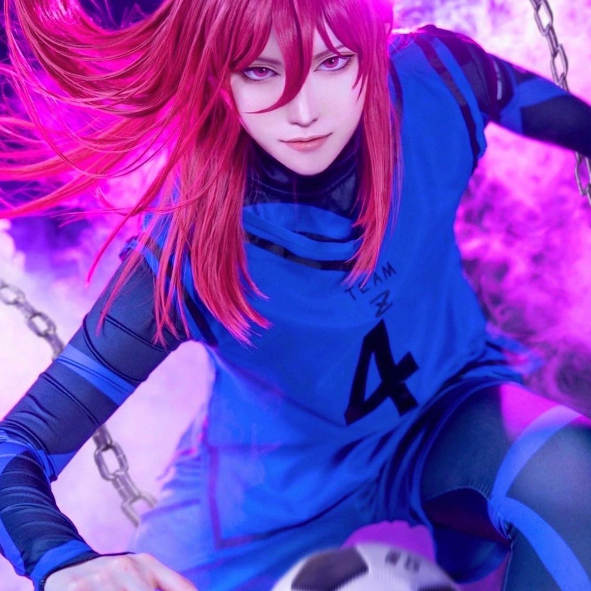 Peluca de Cosplay de Anime Blue Lock Uniforme de Entrenamiento de Fútbol Isagi Yoichi Chigiri Bachira Rensuke Kunigami Regalo de Rosa - Fantasia Cosera