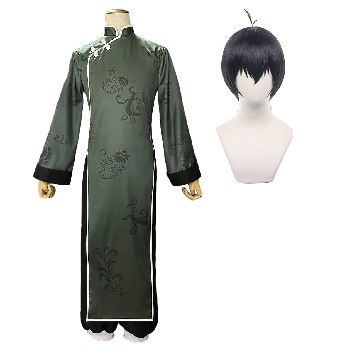 Traje de Kung Fu Tang de Isagi de Blue Lock Cosplay - Peluca Sintética Ajustable - Regalo para Fiestas - Fantasia Cosera