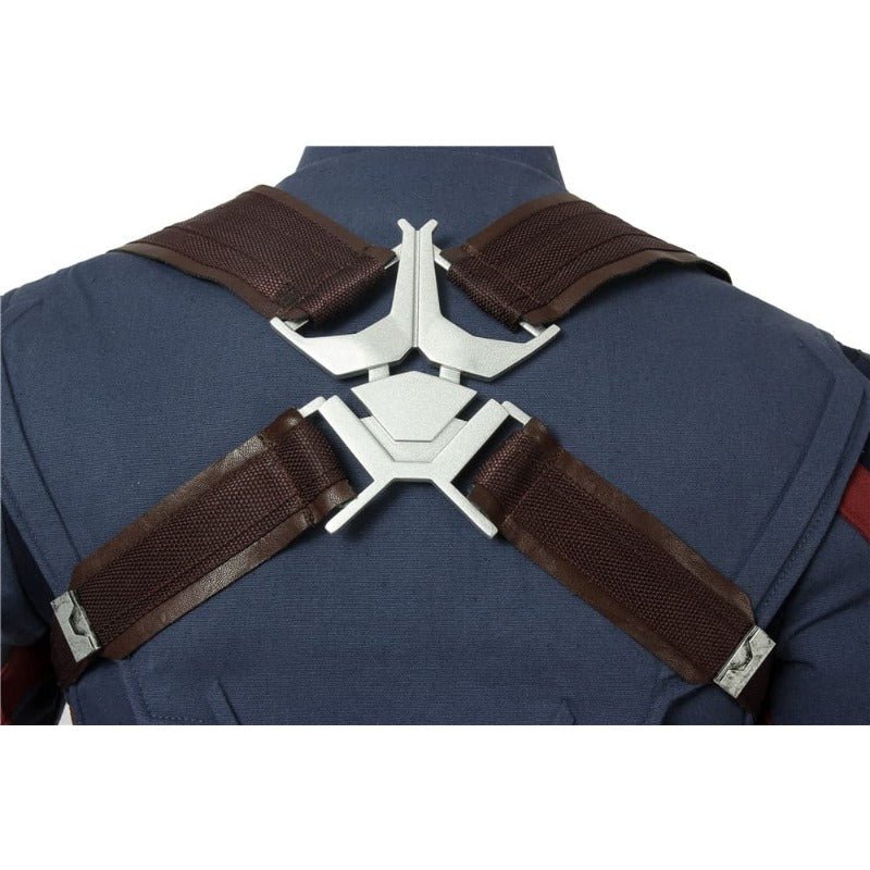Disfraz de Cosplay de Steven Rogers Capitán América - Uniforme de Héroe para Halloween - Fantasia Cosera