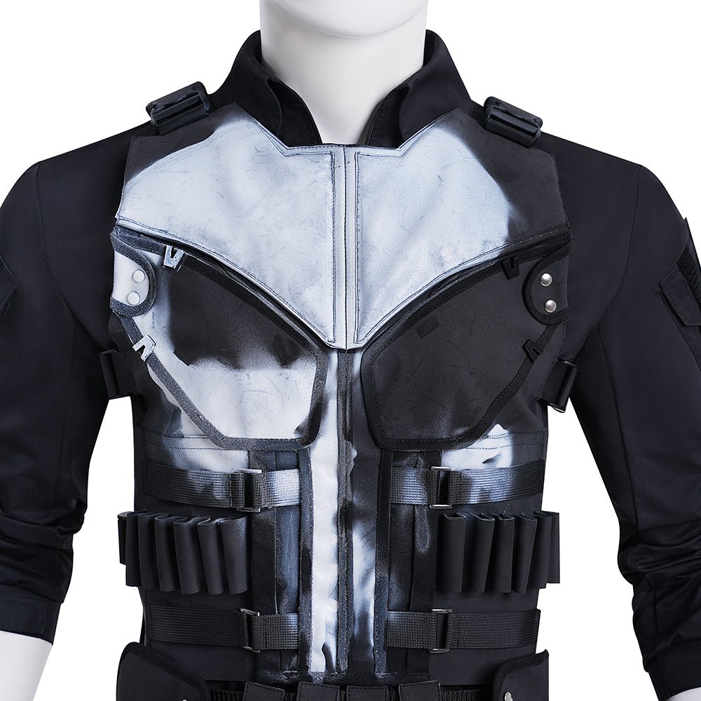 Traje de Cosplay Punisher de Daredevil: Nacido de Nuevo para Fans de la Serie de TV - Fantasia Cosera