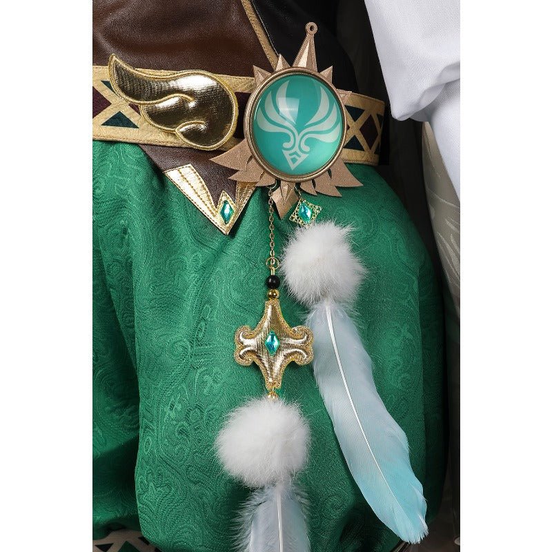 Traje de Cosplay de Venti Genshin Impact Peluca Estilo Chino Disfraz de Halloween para Mujeres - Fantasia Cosera