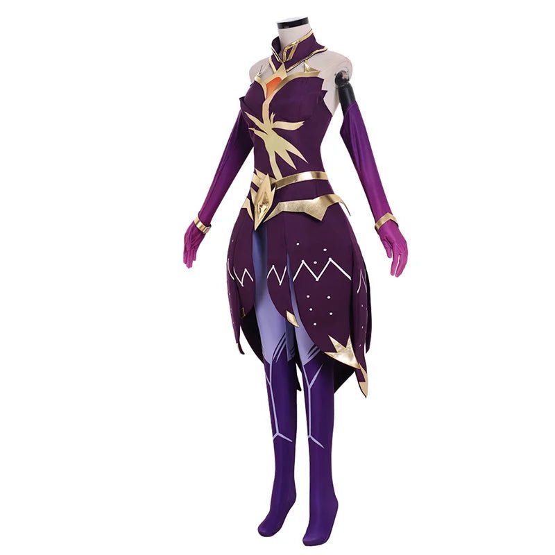 Traje de Cosplay Luxanna Crownguard de LOL - Uniforme de Batalla de la Dama de la Luminosidad para Halloween y Fiestas - Fantasia Cosera