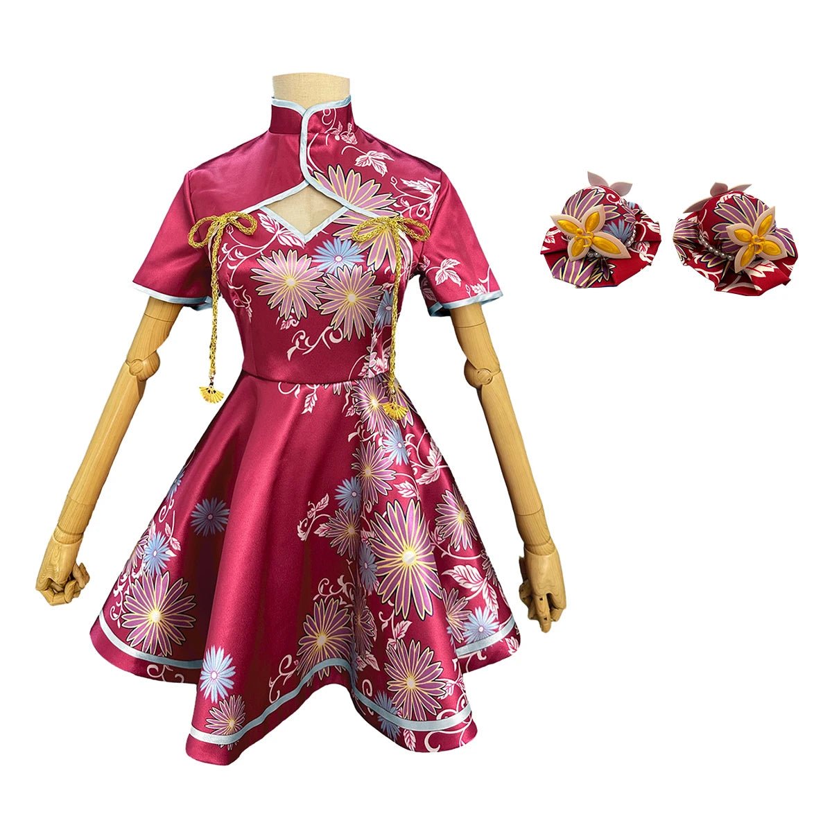 OSHI NO KO Anime Ruby Hoshino Cosplay Vestido Cheongsam Elegante Accesorio para el Cabello Regalo Fiesta Halloween Navidad - Fantasia Cosera