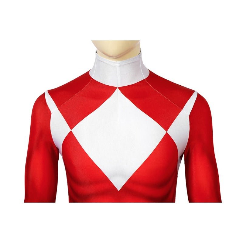 Traje de Cosplay Guerrero Rojo MMPR – Disfraz de Mighty Morphin Power Rangers - Fantasia Cosera