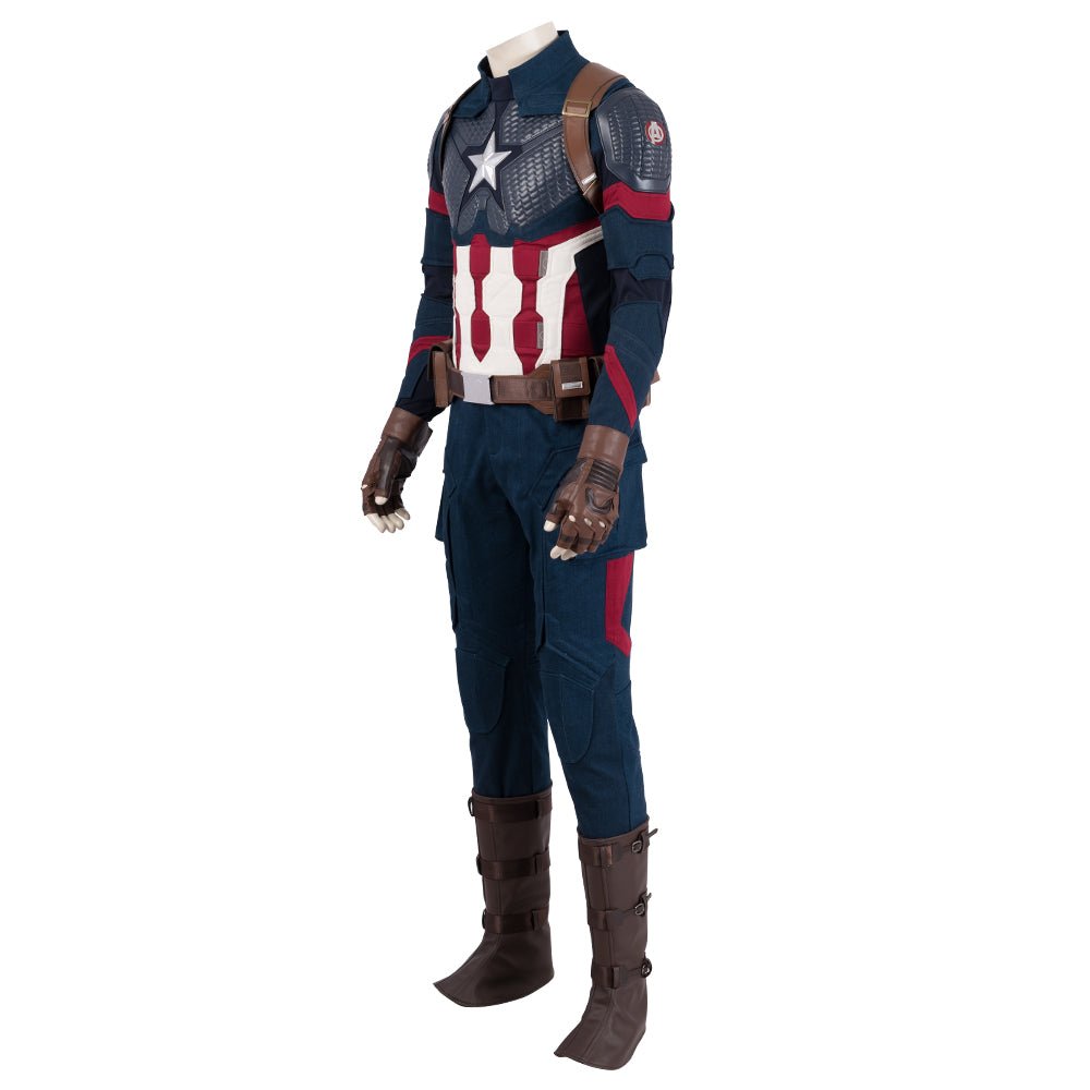 Traje de Cosplay de Captain America de Avengers: Endgame - Réplica de Película de Calidad Premium - Fantasia Cosera