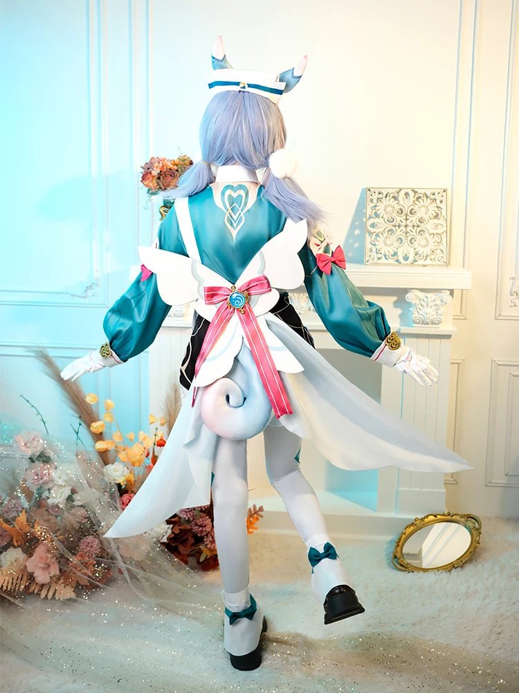 Traje de Cosplay de Sigewinne, Enfermera Jefa de Fontaine en Genshin Impact, con Colas para Halloween Mujer - Fantasia Cosera