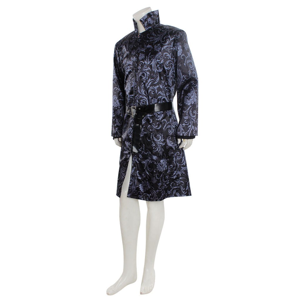 Chaqueta Victoriana Gótica Steampunk para Hombre - Abrigo Largo Azul Vintage para Halloween y Cosplay - Fantasia Cosera