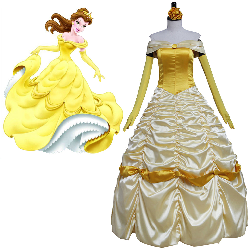Belle y la Bestia Traje de Cosplay Serie | Vestido de Princesa para Eventos - Fantasia Cosera