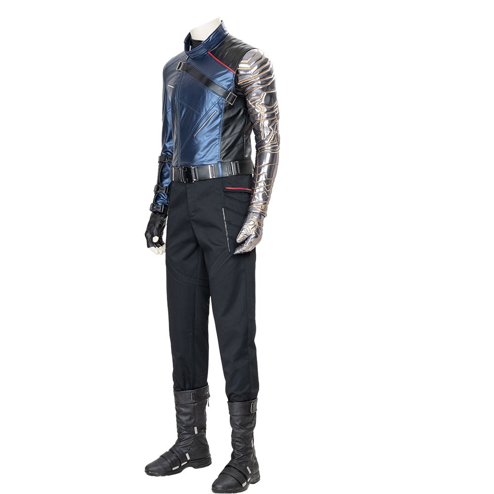 Capitán América: El Soldado de Invierno - Traje de Cosplay de Bucky Barnes para Hombres - Fantasia Cosera