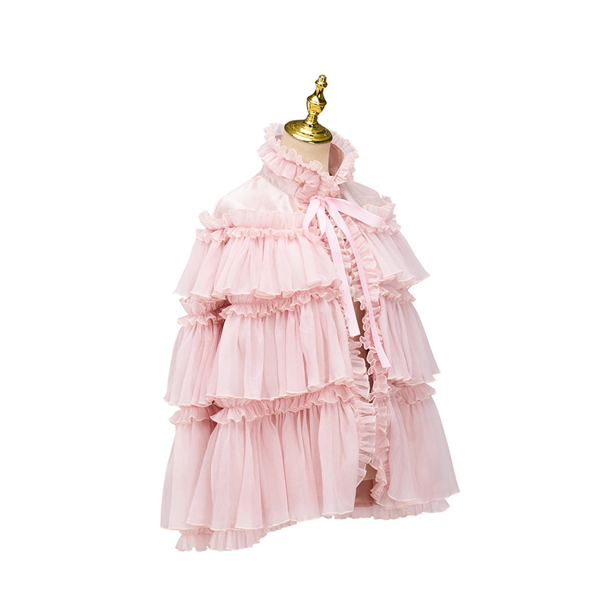 Capa Rosa de Longitud Media para Cosplay - Fantasia Cosera