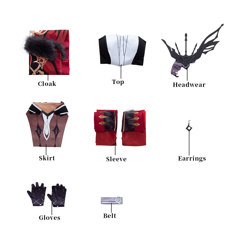 Traje de Cosplay de Honkai Star Rail para Mujeres, Uniforme de Dama Elegante, Disfraz de Halloween - Fantasia Cosera