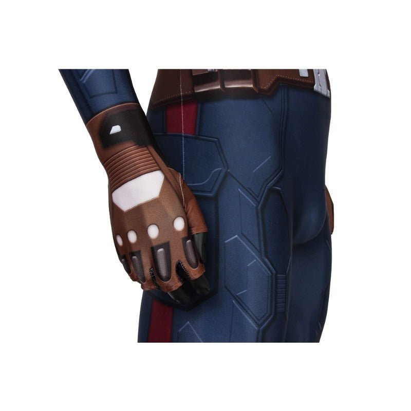 Traje de Cosplay Captain America Soldado del Invierno Impresión Digital para Fans y Eventos de Cosplay - Fantasia Cosera