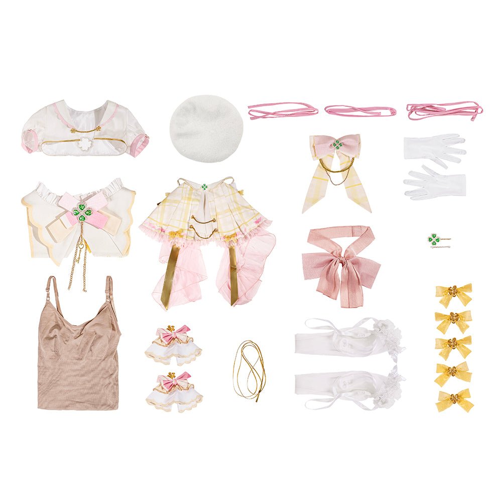 Traje de Cosplay VTuber Ace Taffy - Conjunto de Vestido Rosa para Fans de Ídolos Virtuales - Fantasia Cosera