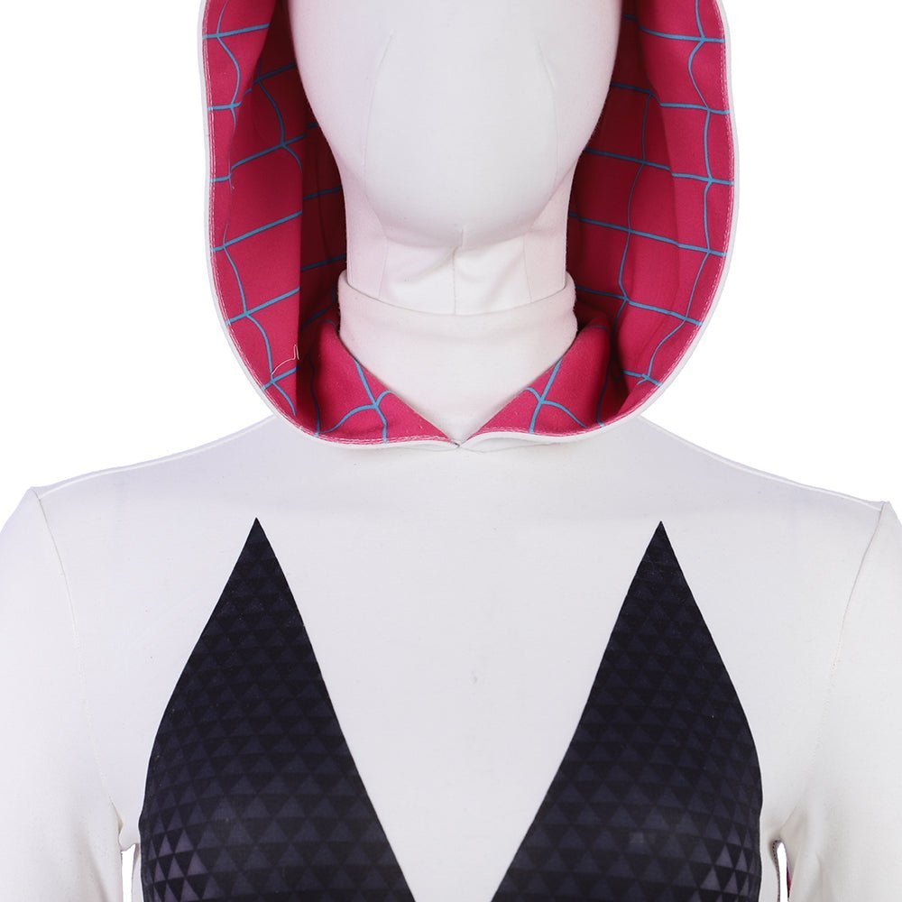 Traje de Cosplay de Spider-Gwen / Ghost-Spider de Spider-Man: Into the Spider-Verse - Fantasia Cosera
