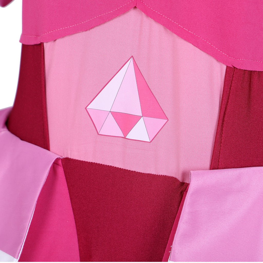 Traje de Cosplay Spinel Gema de Steven Universe - Vestido Rosa con Guantes y Calcetines - Fantasia Cosera