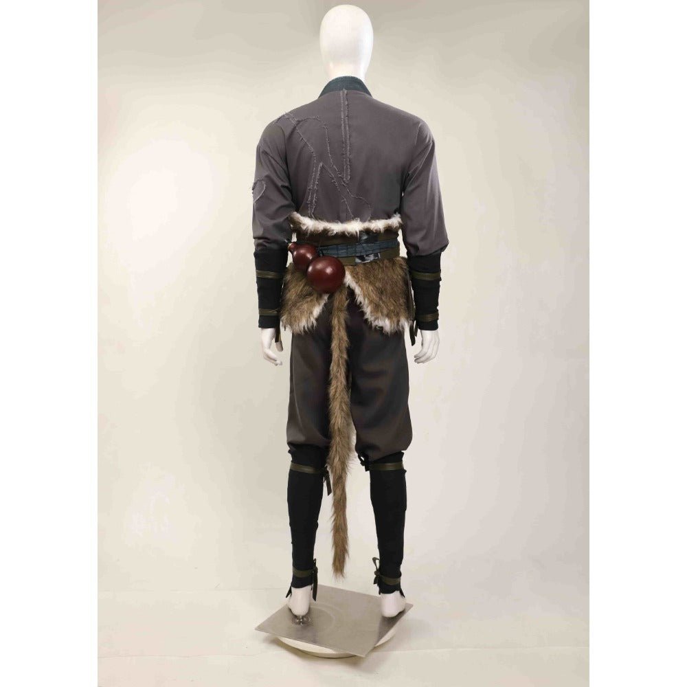 Traje de Cosplay Black Myth Wukong Halloween Cinturón de Piel para Adultos (Sin Calabaza y Máscaras) - Fantasia Cosera