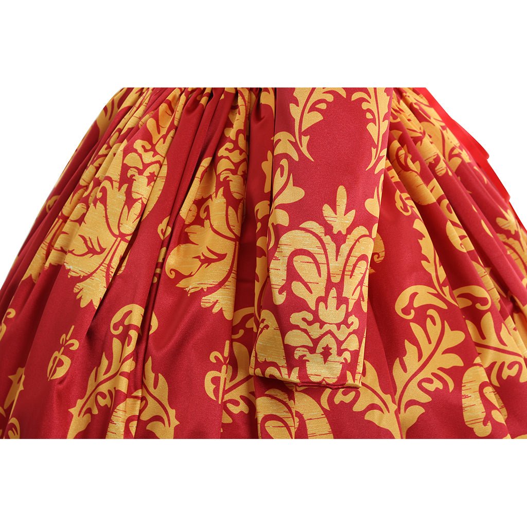 Vestido de Boda Renacentista Medieval Rojo | Vestido de Baile para Mujer Hecho a Medida - Fantasia Cosera