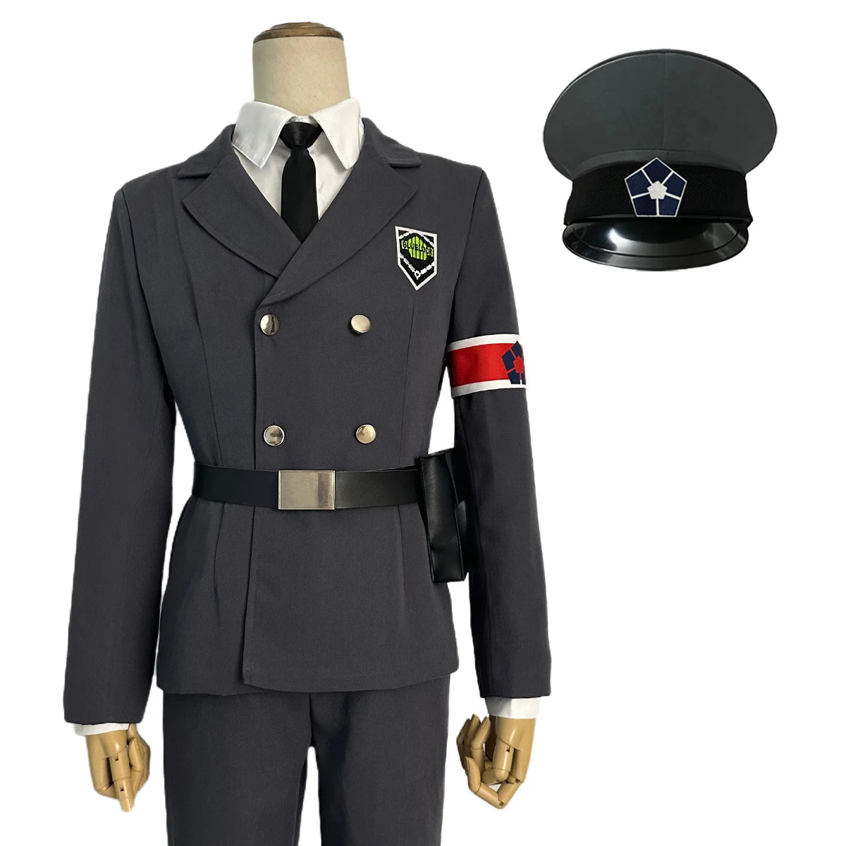 Disfraz de Cosplay de los Guardias de la Exposición de Blue Lock: Rin Itoshi, Isagi, Bachira, Nagi, Chigiri, Reo, Barou, Kunigami con Peluca y Red de Rosas - Fantasia Cosera