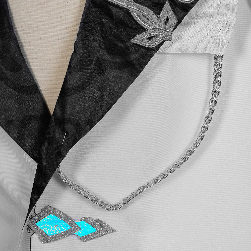 Traje de Genshin Impact Fatui Cloak para Pierr Pantalone Tartaglia Harlequin Doctor Sandrone Columbina Regretor - Fantasia Cosera