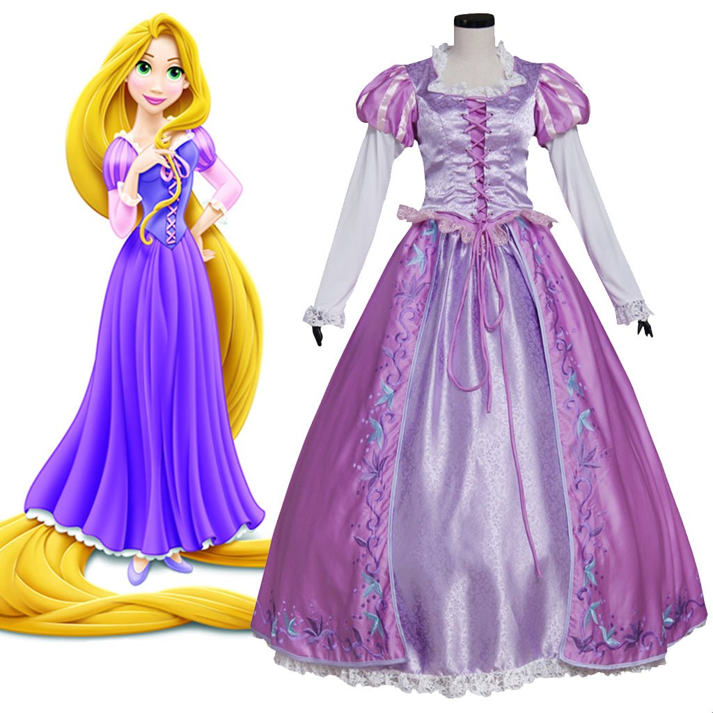 Serie de Disfraces de Cosplay de Disney Enredados | Rapunzel, Naveen, Madre Gothel y Más - Fantasia Cosera