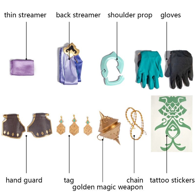 Traje de Cosplay de Xiao para Halloween, Navidad, Fiestas de Anime y Juegos de Rol en Comic Con - Fantasia Cosera