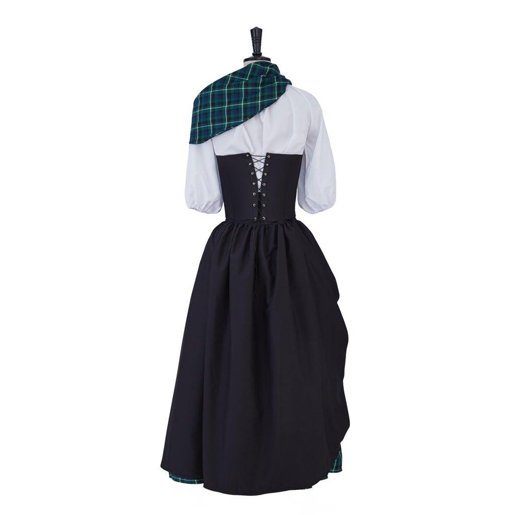 Vestido de Cosplay Claire Fraser Outlander | Traje Escocés Medieval Rococo para Mujer - Fantasia Cosera