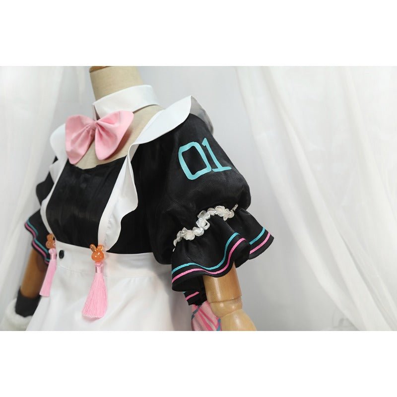 Traje de Cosplay Magical Mirai 2021 Clover Bunny Miku con Botas - Disfraz de Hatsune Miku - Fantasia Cosera