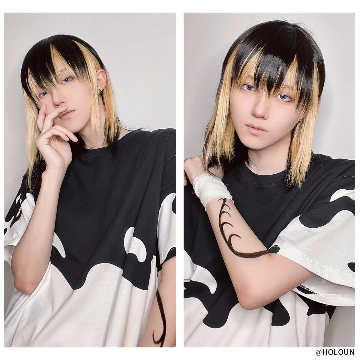 Camiseta de Cosplay de Tokyo Anime Ran Haitani y Rindo Haitani Algodón Primavera Verano Ropa Casual Regalo - Fantasia Cosera