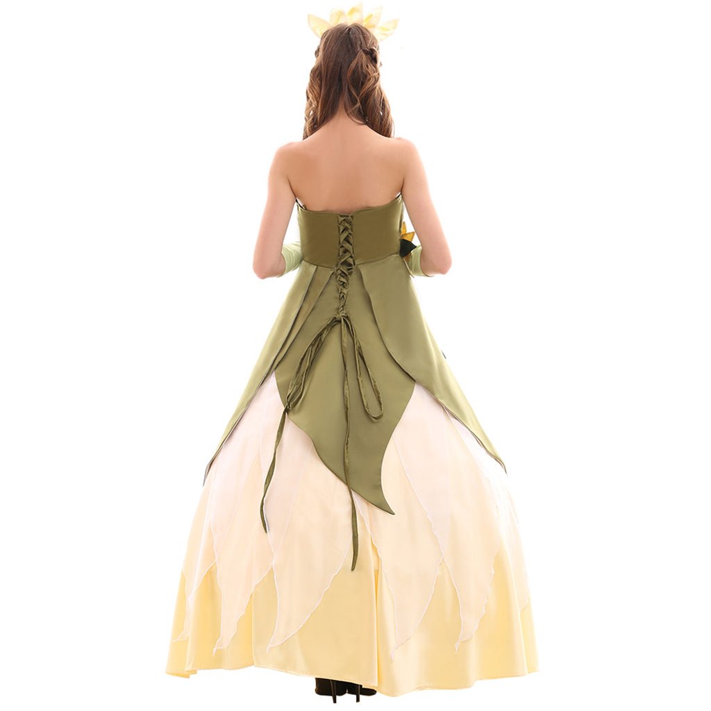 Serie de Trajes de Cosplay de la Princesa Tiana | Vestidos Elegantes para Cosplay, Fiestas y Halloween - Fantasia Cosera