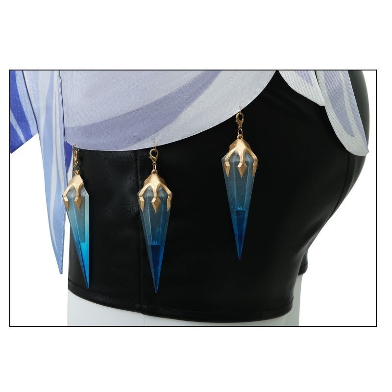 Traje de Cosplay de Skirk de Genshin Impact – Outfit del Maestro de Tartaglia para Mujeres - Fantasia Cosera