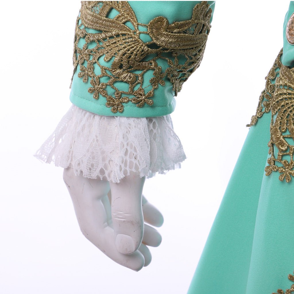 Traje de Corte Rococó del Siglo XVIII para Hombre - Traje Colonial Verde | Serie Medieval Fantasía Cosera - Fantasia Cosera