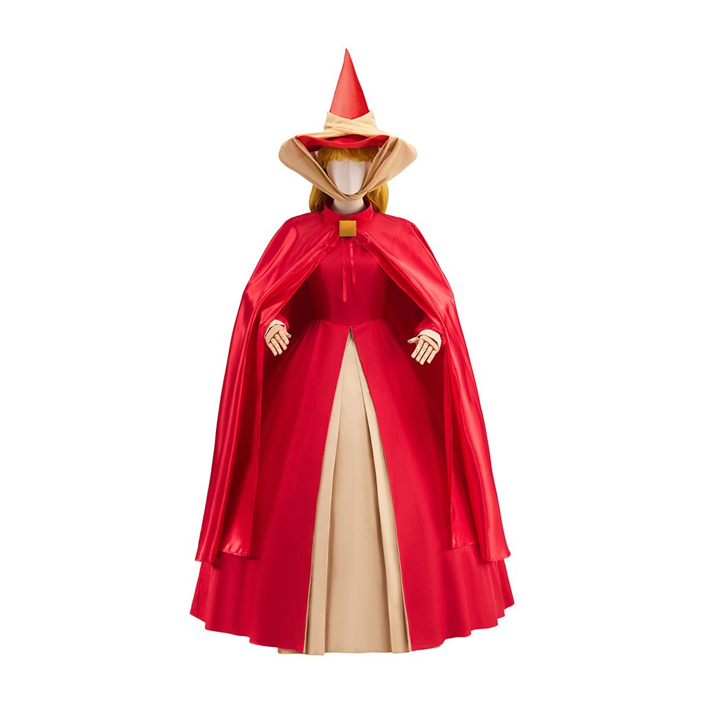 Capa Roja con Sombrero Puntiagudo Disfraz Cosplay – Ideal para Rol y Convenciones - Fantasia Cosera