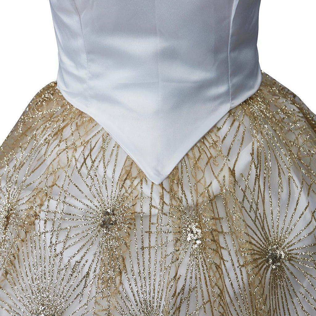 Traje de Cosplay de Christine Daae El Fantasma de la Ópera Vestido con Estampado de Fuegos Artificiales - Fantasia Cosera