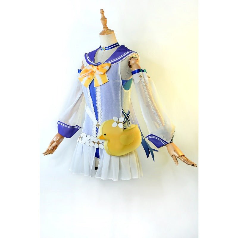 Traje de Cosplay de Baño de Barbara de Genshin Impact con Bolso para el Verano - Fantasia Cosera