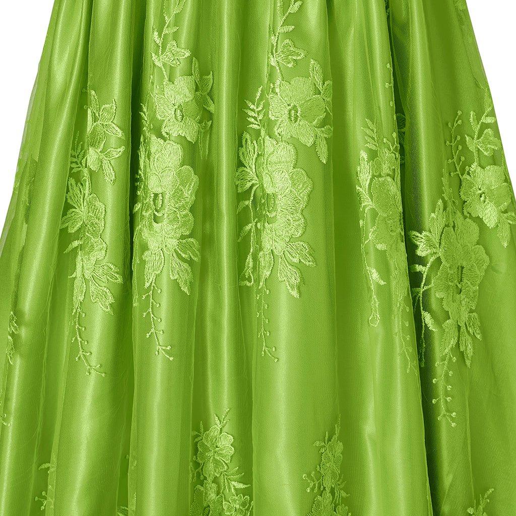 Vestido de Cosplay Bridgerton Verde - Elegancia de la Regencia - Fantasia Cosera